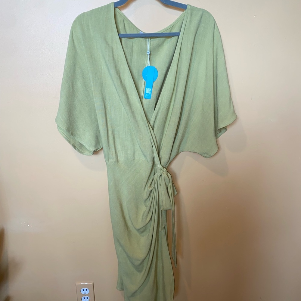 Cupshe Women’s Open Front Tie Waist Dress Size XL
